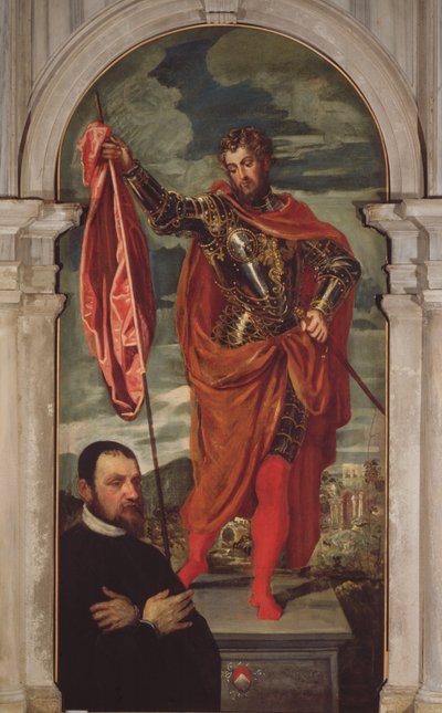 St. Demetrius and a Donor from the Ghisi Family by Jacopo Robusti Tintoretto